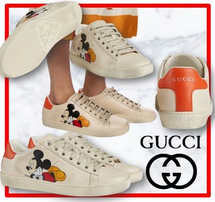 GUCCI Ace 2020 SS Casual Style Street Style Leather Low Top Sneakers 