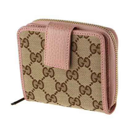 GUCCI 2017 18AW Monogram Canvas Folding Wallet Folding Wallets 