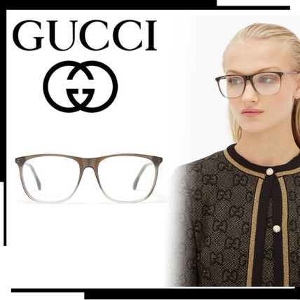 GUCCI Unisex Blended Fabrics Street Style Square Oversized Bridal 