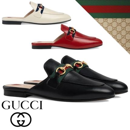 GUCCI 2020 SS Casual Style Leather Logo Sandals