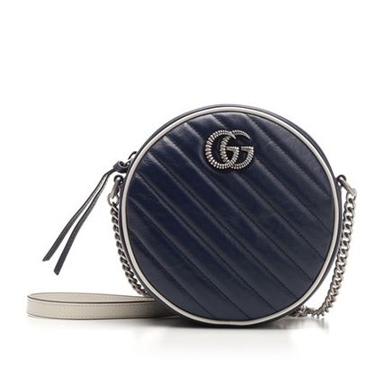 GUCCI GG Marmont 2020 SS Gg Marmont Mini Round Shoulder Bag 550154 