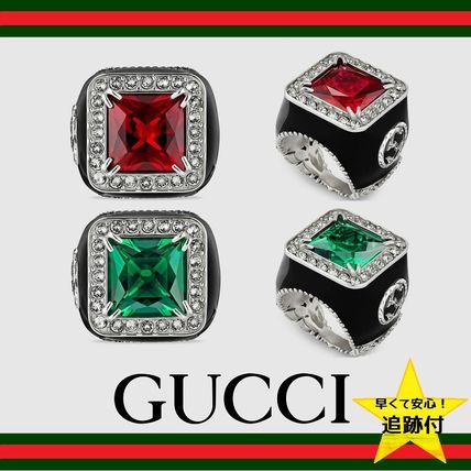 GUCCI 2018 19AW Street Style Silver Elegant Style Rings
