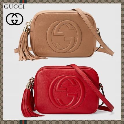 GUCCI Soho 2020 21AW Casual Style Plain Leather Office