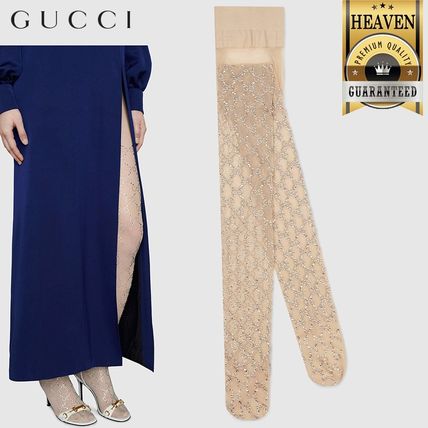 GUCCI 2020 SS Gg Crystal Tights 615537 3G354 9278 