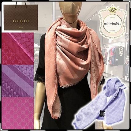 GUCCI Silk Party Style Lightweight ScarvesShawls 