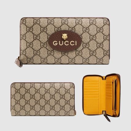 GUCCI GG Supreme Neo Vintage Gg Supreme Zip Around Wallet 473953 K9GOT 8861 