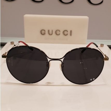GUCCI 2019 SS Aviator Metal Sunglasses GG0395SK 001 