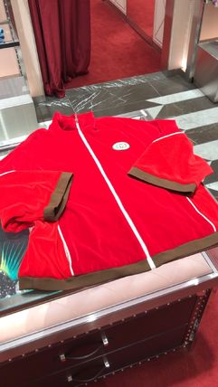GUCCI Casual Style Velvet Medium Logo Jackets 