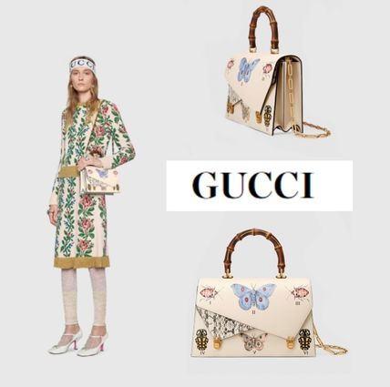 GUCCI 2017 18AW 2WAY Chain Leather Python Crossbody Logo Shoulder Bag 488712 