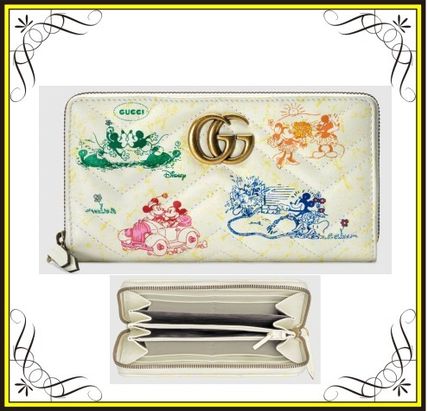 GUCCI 2020 SS Online Exclusive Disney X Gucci Gg Marmont Zip Around Wallet 616765 1TZAM 9183 