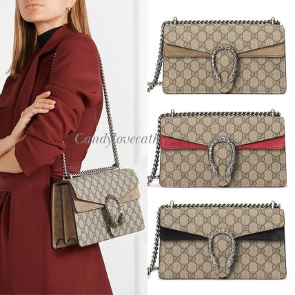 GUCCI Dionysus Shoulder Bags TAUPE 