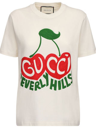 GUCCI Cotton Logo T Shirts 