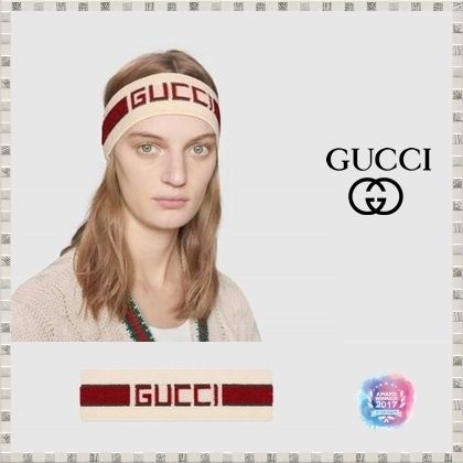 GUCCI 2020 SS Elastic Gucci Stripe Headband 4996813G0869266 