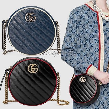 GUCCI GG Marmont Gg Marmont Mini Round Shoulder Bag 550154 0OLFN 4186 