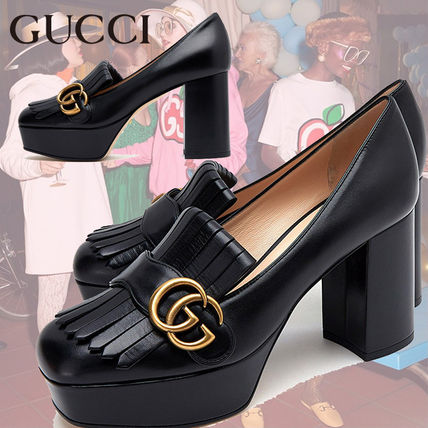 GUCCI Sheepskin PumpsMules 573020 C9D00 1000 