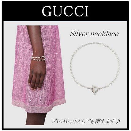 GUCCI 2019 20AW Silver Necklace 602736 J8400 8106 