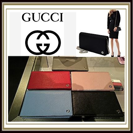 GUCCI Chain Plain Chain Wallet Logo Long Wallets 466506 CAO0G 4503 