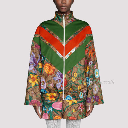 GUCCI 2020 SS Gg Flora Print Zip Up Jacket 605443 XJB9B 2103 