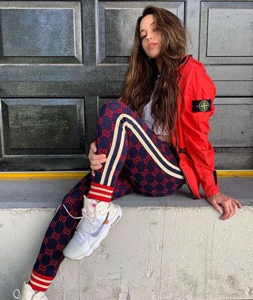 GUCCI 2020 SS Monogram Casual Style Unisex Street Style Cotton Logo Pants 