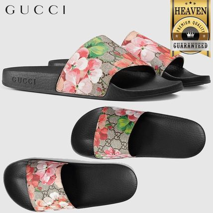 GUCCI 2020 SS Gg Blooms Supreme Floral Slide Sandal 408508 KU200 8919 