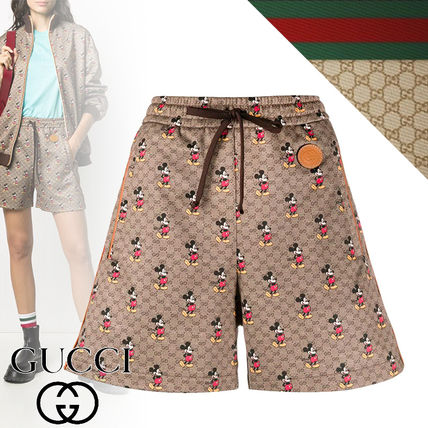 GUCCI 2020 SS Short Casual Style Nylon Cotton Logo DenimCotton Shorts 609968XJB64 