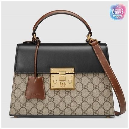 GUCCI 2019 SS Padlock Small Gg Top Handle Bag 453188KLQJG9785 