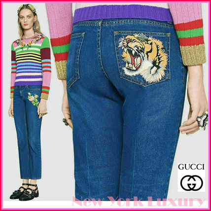 GUCCI Denim Street Style Long Jeans 449577 