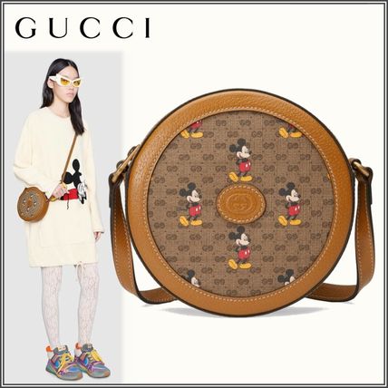GUCCI Disney X Gucci Round Shoulder Bag 603938 HWUBM 8559 