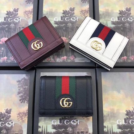 GUCCI 2020 Cruise Monogram Leather Folding Wallet Small Wallet Logo 