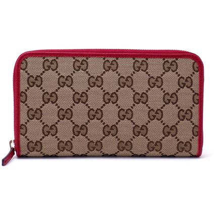 GUCCI 2018 Cruise Canvas Long Wallets 