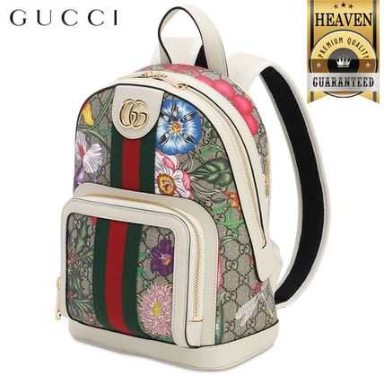 GUCCI GG Supreme 2020 SS Ophidia Gg Flora Small Backpack 547965 HV8DC 8723 