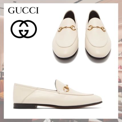 GUCCI 2020 SS Plain Leather LoaferMoccasin Shoes 