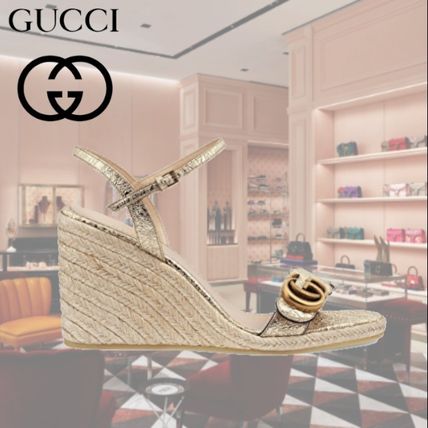 GUCCI WomenS Espadrille Sandal With Double?G 624409 DKT00 7100 