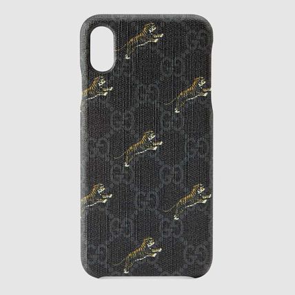 GUCCI Other Animal Patterns iPhone XS Max Logo Smart Phone Cases 