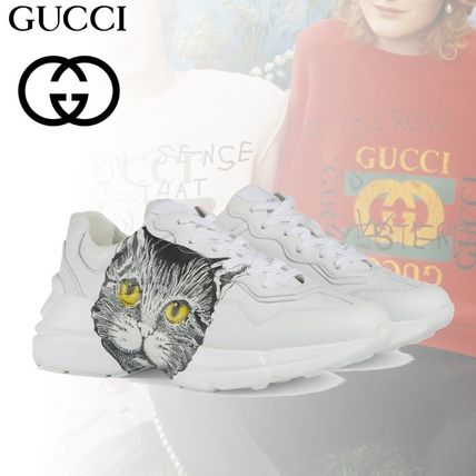 GUCCI WomenS Rhyton Sneaker With Mystic Cat 583337 DRW00 9014 