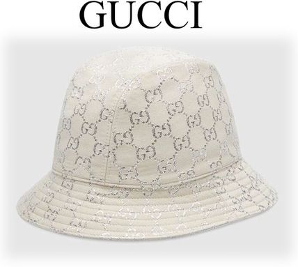 GUCCI 2020 SS Gg Lame Bucket Hat 631951 3HK74 9000 