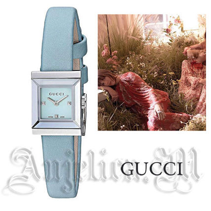 GUCCI 2018 19AW Casual Style Square Quartz Watches Stainless Office Style 