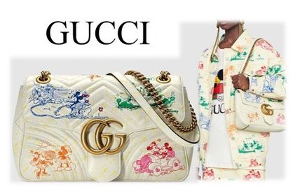 GUCCI GG Marmont 2020 SS Casual Style 2WAY Chain Other Animal Patterns Party Style 443496 1TSAM 9191 