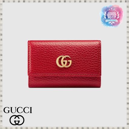 GUCCI GG Marmont 2019 SS Leather Key Case 456118CAO0G6433 