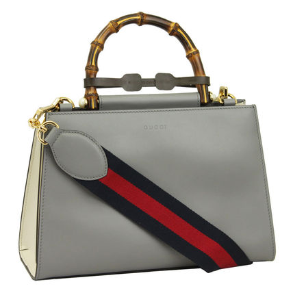 GUCCI Nymphaea 2WAY Plain Leather Shoulder Bags 459076 DVU1G 1767 