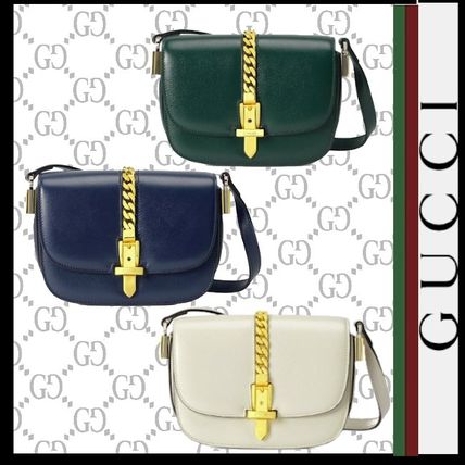 GUCCI Sylvie 2020 21AW Casual Style 2WAY Plain Leather Elegant Style Crossbody 6159651DB0X 
