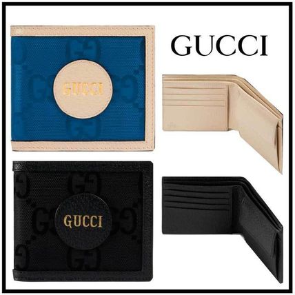 GUCCI Unisex Folding Wallet Logo Folding Wallets 