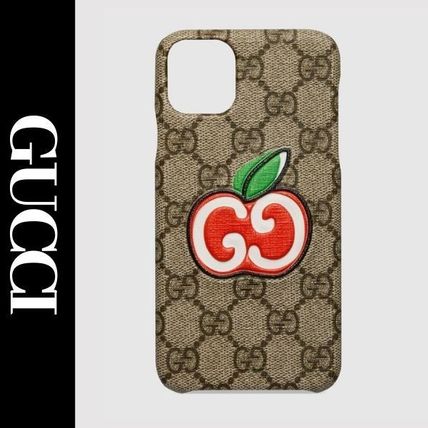 GUCCI GG Supreme Monogram Logo iPhone 11 Pro Max Smart Phone Cases 