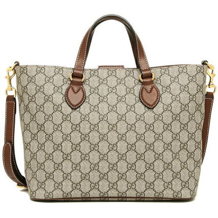 GUCCI GG Supreme 2WAY Party Style PVC Clothing Totes 