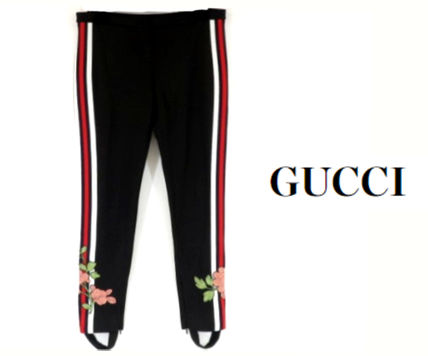 GUCCI GUCCI Ladies Track pants Floral Pattern 