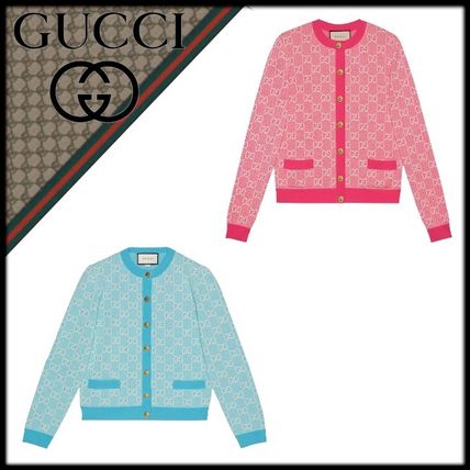 GUCCI 2020 21AW Gg Cotton Wool Piquet Cardigan 629452 XKBHQ 4692 629452 XKBHQ 5016 