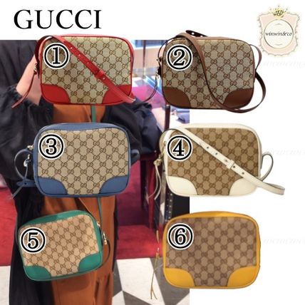 GUCCI Casual Style Crossbody Logo Shoulder Bags 