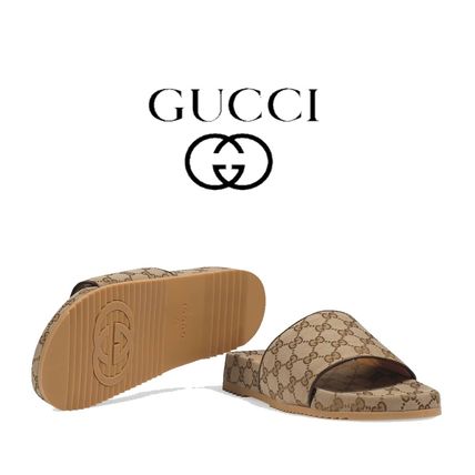 GUCCI 2020 SS MenS Gg Canvas Slide Sandal 624695 H6320 9763 