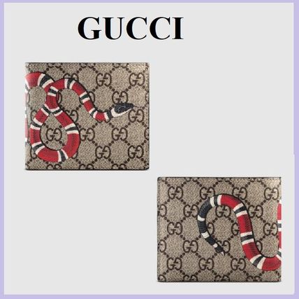 GUCCI 2020 SS Kingsnake Print Gg Supreme Coin Wallet 451266 K551N 8666 
