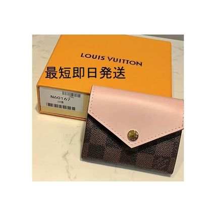 Louis Vuitton ZOE 2020 SS Monogram Leather Folding Wallet Logo Folding Wallets M62933 M62932 